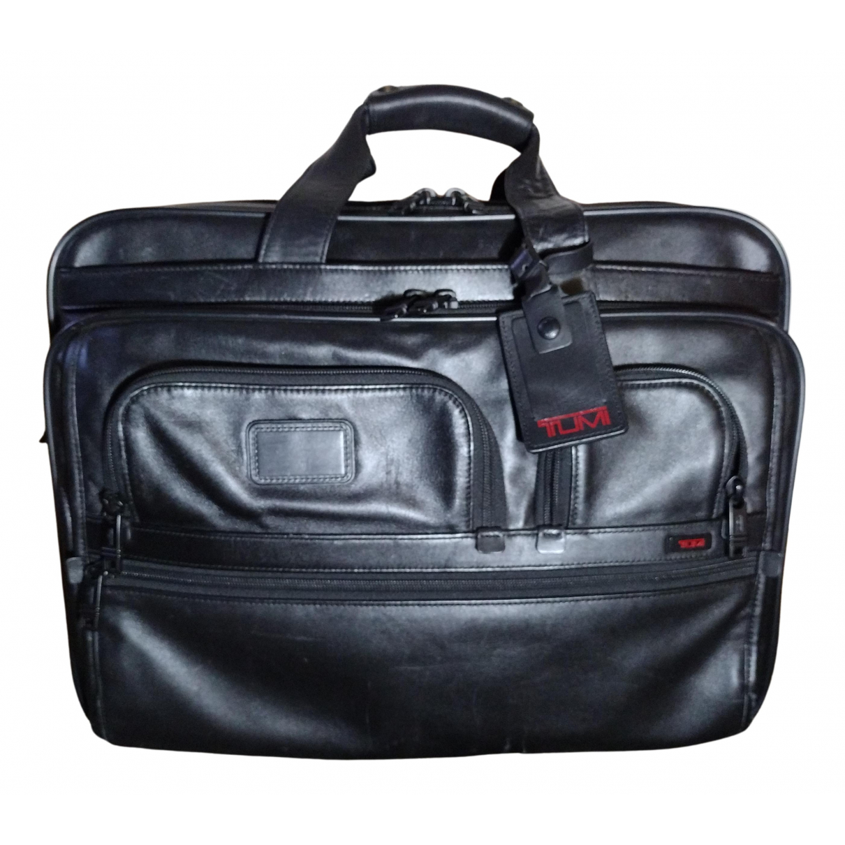 Leather travel bag Tumi Black in 
